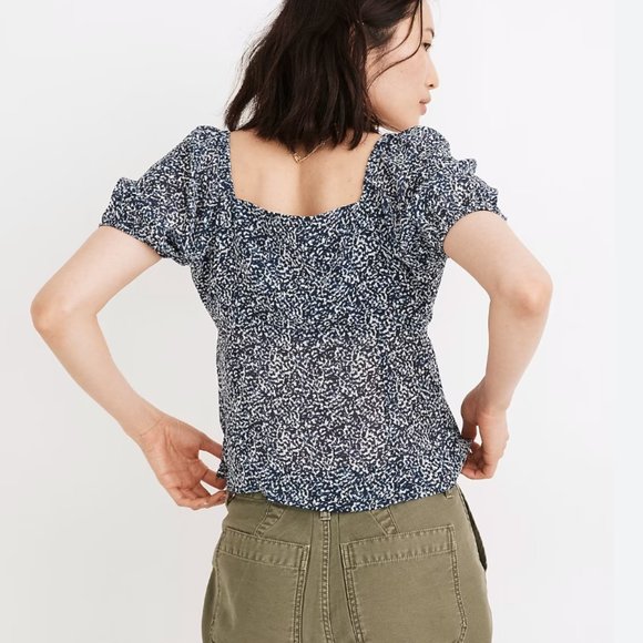 Madewell Sheer Sweetheart Blouse - Picture 3 of 3